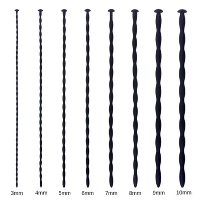 n8 Sizes Soft Silicone Urethral Dilator Horse Eye Stick Penis Rod Male Masturbation Blockage Stimulator Catheter Sex Toys for Men