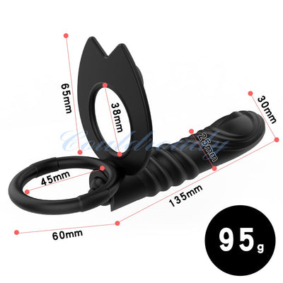 Frequency Double Penetration Anal Plug Dildo Butt Plug Vibrator for Men Strap on Penis Vagina Plug Adult Sex Toys for Couples