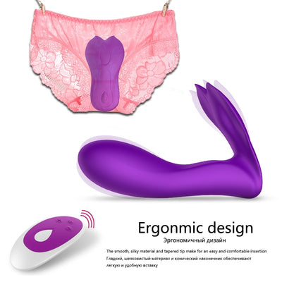 Speed Wireless Vibrating Panties Remote Control Vaginal Clit Stimulation Butterfly Vibrators Erotic Adult Sex Toys for Women
