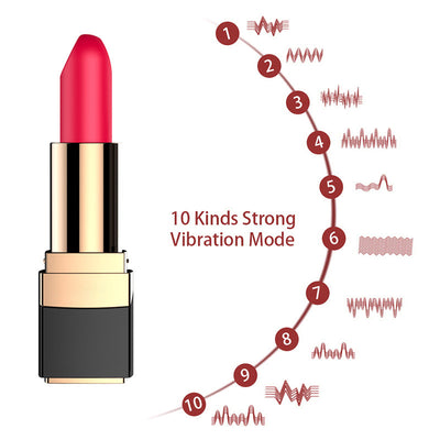 Women's Simulation Vibrating Lipstick Female Masturbation Device Charging Mini Massage Stick Magnetic Charging