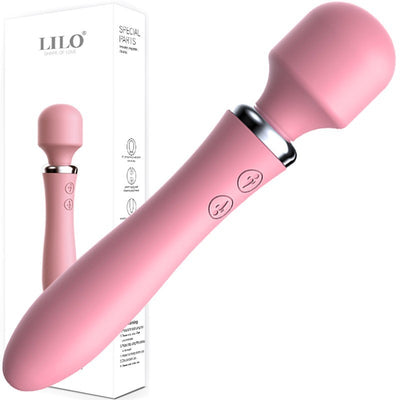 Magic Wand Double Head G-point Vibrator Charging Waterproof Mute Frequency Conversion Av Massage Stick Female Masturbation Device