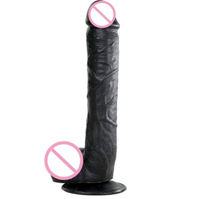 25*5CM Giant Black Flesh Huge Dildo Super Big Dick Anal Butt Large Dong Realistic Penis Female Masturbator Sex Toys for Women