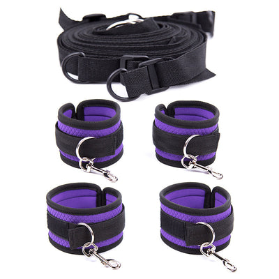 Foreign Trade Enthusiasm and Fun Supplies Female Torture Couple Couple Tied Rope Sex Bed Bondage Hand and Shackle Ring
