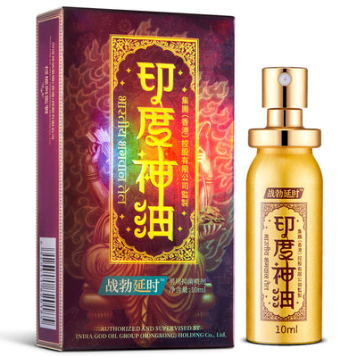 War Time Delay Indian God Oil Male Spray External Control Time Lasting Spray Not Numb Adult Wholesale