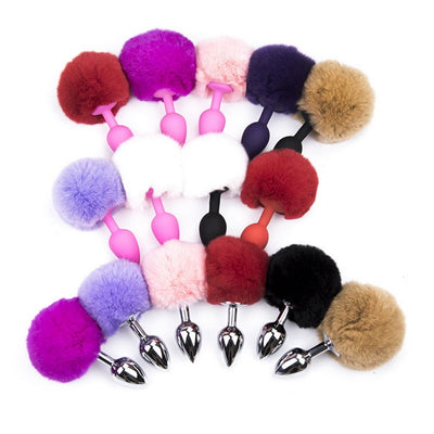 Anal Plug Silicone Rabbit Tail Butt Plug Anal Sextoys Erotic Cosplay Sex Toys For Couples Man Women Gay Adult Sex Products