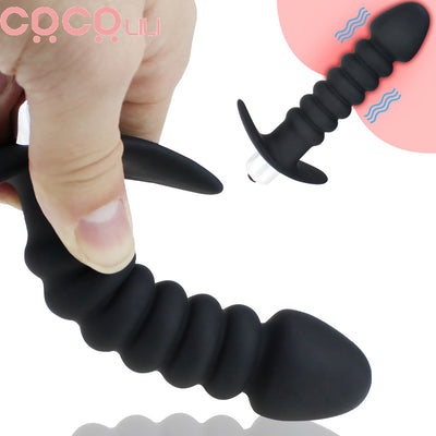 Anal Vibrator Prostate Massage Bead Single Vibration Modes for Anal Play Anal Stimulator Butt Plug Sex Toy for Men Women Couples