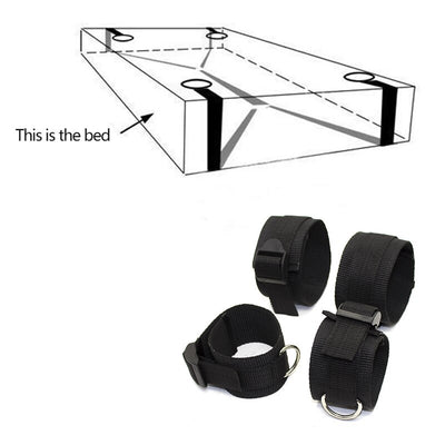 BDSM Adult Sex Toys Shop Handcuff Wrist To Leg Cuffs Slave Fetish Sex Toy Femmes Restraints Handcuffed Sex Toy for Couples