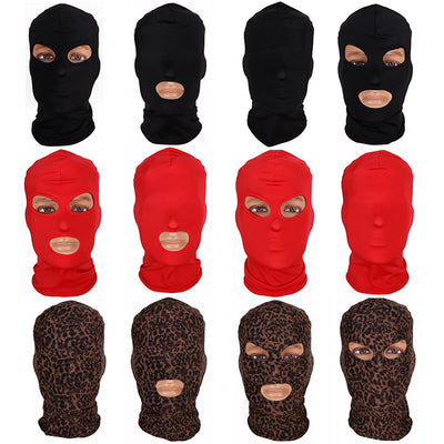 BDSM Fetish Mask Hood Adult Bondage Party Open Mouth Eye Elastic Head Mask Cosplay Slave Punish Headgear Mask Sex Toy