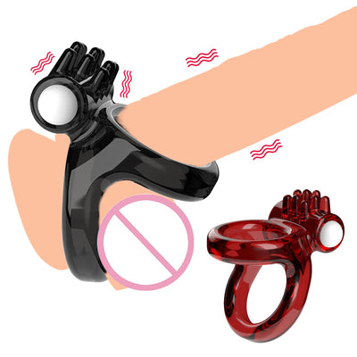 Bdsm Bondage Restraints Male Delay Ejaculation Cock Ring Vibrator Adult Sex Toys For Men Woman Games Slave Flirting Sex Products