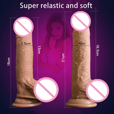 Big Soft Dildo Realistic Suction Cup Penis Lesbian Strapon Faloimitator Dick Huge Silicon Dildos for Women Gay Intimacy Sex Toys