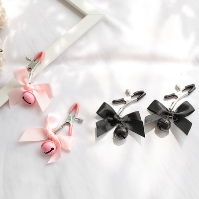 Black & Pink Woman Sexy Adjustable Nipple Clamp Breast Bdsm Small Bell Adult Fetish Flirting Teasing Sex Toys for Couples
