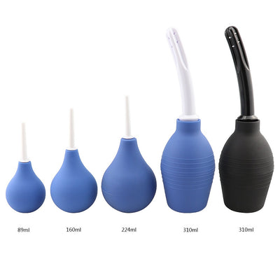Douche large capacity Enema bulb syringe system Anus anal Cleaner head nozzle tip plug Colonic Irrigation sex toy gay