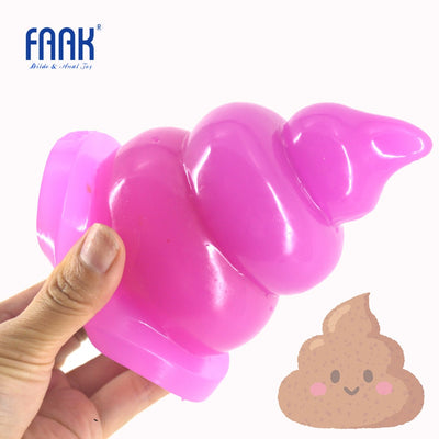 Big Anal Plug Funny Shit Gag Fake Penis Anal Dildo Turd Butt Plug Adult Sex Product Flirt Masturbate Vagina Sex Toys