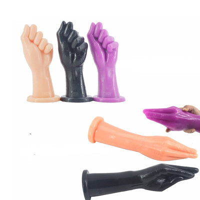 Newest  2 Style  Huge Fist Sex Dildo Long Fist Joint PVC Anal Toy Male Female Couples Loving Toy 3 Color Available for Sale