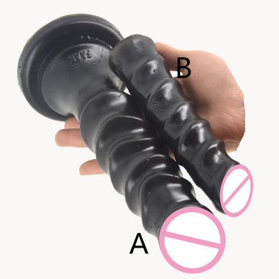 Ribbed Dildo Big Butt Plug Extreme Pussy Stimulate Beads Fake  Penis Anal Dildo Adult Sex Product Masturbator Sex Toy Shop