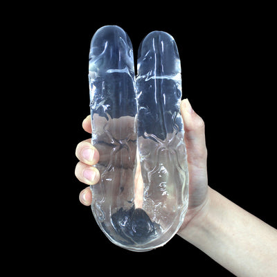 Flexible Soft Jelly Dildo Double Dildo for Women Vagina Anal Double Ended Dong Artificial Penis Gay Lesbian Sex Toys