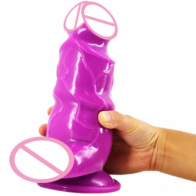 GHGD 21.7*7cm Masturbation Dildo Black Huge Super Thick Anal Plug Big Dildos Adult Toys Real Penis For Women Sex Shop Toy