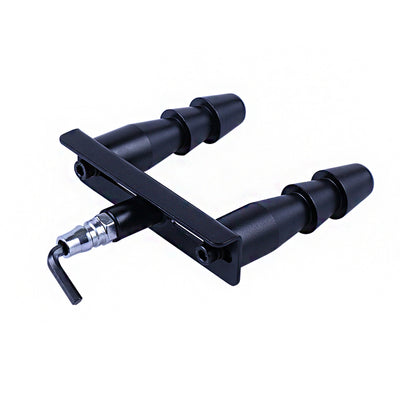 HISMITH Metal Sex Machine Black and Silver Double Vac-u-Lock Dildos Holder Attachment Distance Adjustable Adult Sex Products