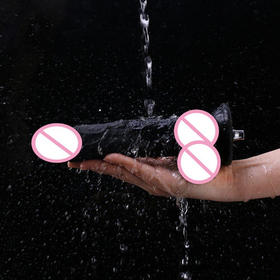 HISMITH Sex Machine Quick Connector Dildo Add on Attachment Black Sex Penis Length 22cm Diameter 4.5cm Sex Toys for Adults