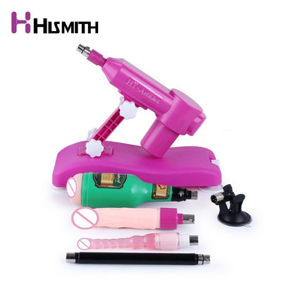 HISMITH Upgrade Water Injection Sex Machine Multi-speed with 4 Attachments Love Machine CE ROHS Dildo Machine Sex Toys for Woman