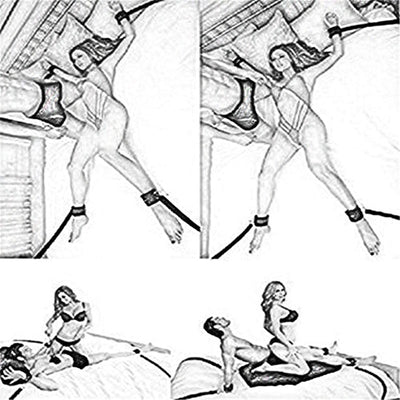 Handcuffs & Ankle Cuffs BDSM Bondage Under Bed Restraint Bondage Fetish Slave Adult Erotic Sex Toys For Couples Sex Products