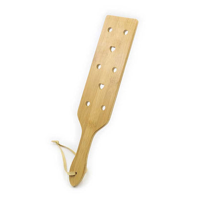 Heart Cut-out Wooden Paddle Bamboo Spanking Paddle,BDSM Whip Flogger,Adult Sex Toys For Couple