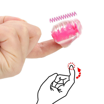 IKOKY Finger Vibrator Nipple Clitoris Stimulator Dildo Mini Jumping Eggs Sex Toys for Women Waterproof Vaginal Massager