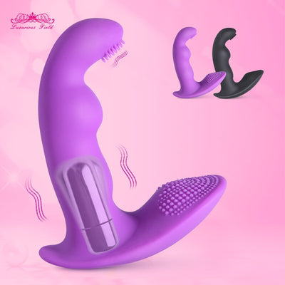 Invisible Vibrating Panties Vaginal Clitoris Vibrators Silicone Butterfly Wearable G Spot Vibrators Adult Sex Toys for Women