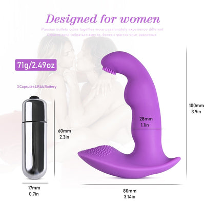Invisible Vibrating Panties Vaginal Clitoris Vibrators Silicone Butterfly Wearable G Spot Vibrators Adult Sex Toys for Women