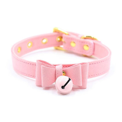 Lilicochan Sexy Rivet Alternative Metal Slave PU Leather Collar Bell Choker,BDSM Bondage Cute Necklace Sex Toys Erotic Cosplay