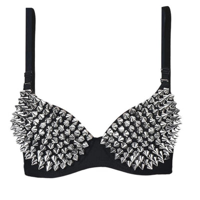 New Fetish Sexy Bra Party Dance Show  Rivet Metal Punk Bra plot Role-playing Toys BDSM Toys Adult Games Sex Toys For Women