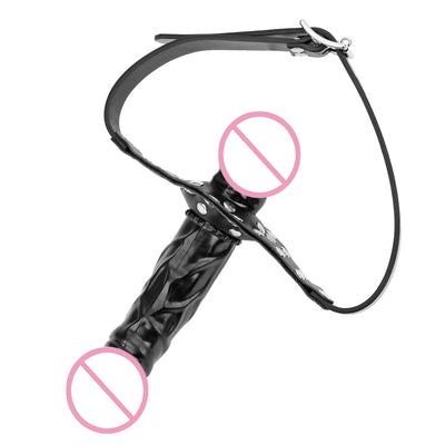 OLO Adult Games Strapon Dildo Head Strap on Sex Toys for Couples Double Dildos Bandage Realistic Penis Mouth Gag