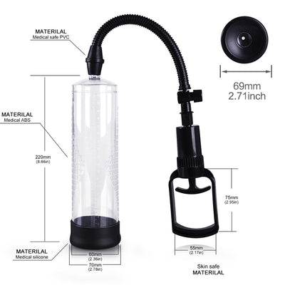 Penis Pump Sex Toys for Man Penis Enlargement Vacuum Pump Male Penis Extender Enhancer Masturbator Penis Trainer Adult Sex Toys