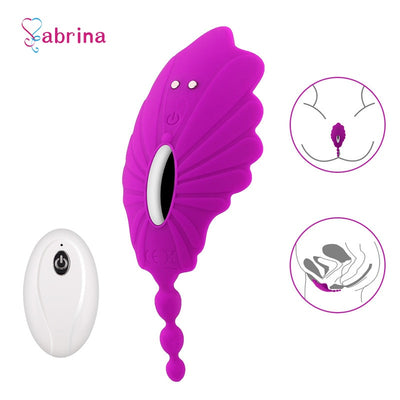 Pussy Massage Butterfly Sex Vibrator Remote Vibrating Panties Perineum Stimulator Female Masturbation Sex Toys for Woman