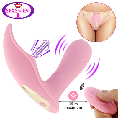 Satisfyer Sucking Vibrators G Spot Clit Stimulation Nipple Sucker  Wearable Butterfly Dildo Vibrator Adults Sex Toys for Women