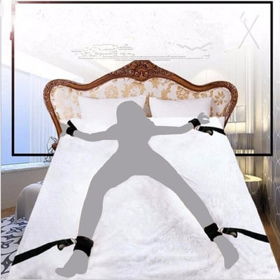 Sex Toys for Couples , Under Bed BDSM Bondage Restraint System , Fetish Adult Games Set , Wrists & Ankle Cuffs Sex Products
