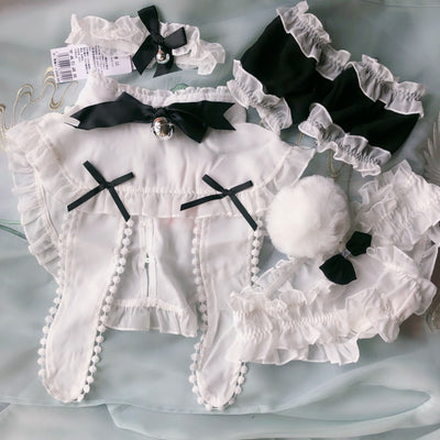 Sexy Lingerie Cosplay Bunny Firls Rabbit Uniform Roleplay Temptation Chiffon Lace Erotic Set Sexy Cat Woman Costume Halloween