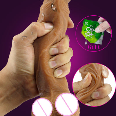 Skin Feeling Realistic Dildo Soft Liquid Can Worn Huge Big Penis with Suction Cup Sex Toys for Woman Strapon Female Masturbation