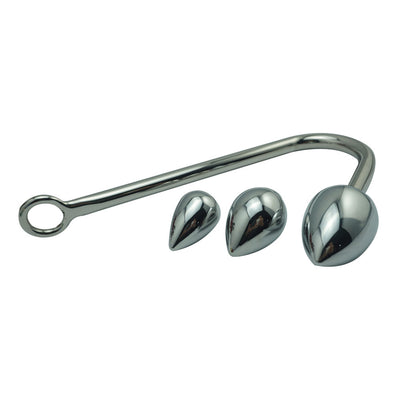Small medium large ball head for choose metal anal hook butt plug dilator alluminum alloy prostate massager sex toy for male