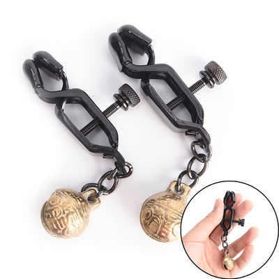 Stainless Steel   Nipple Clamps Black Metal Chain Bdsm Bondage for Women Body Jewelry Exotic Accessories