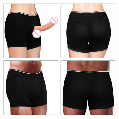 Unisex Cotton Briefs Shorts Harness for Strap-on Dong Dildo Harness Packing Packer S/M/L
