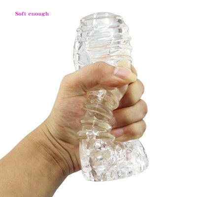Vagina for Men Pocket Pussy Male Masturbator Cup Penis Trainer Sex Toys Tube Sleeve Transparent Soft Vaginal