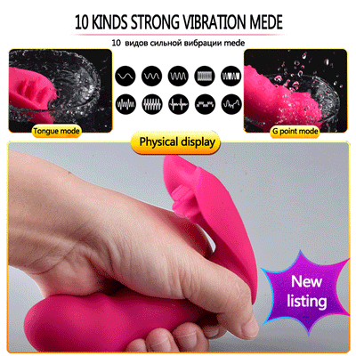 Wearable Dildo Vibrator Adult Sex Toys for Women G Spot Clitoris Stimulator Butterfly Wireless Remote Control Vibrator Panties