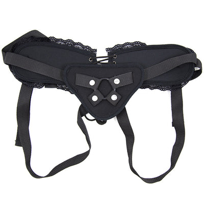 camaTech Lace Strap On Dildo Bondage Strapon Penis Pants With O-ring Adjustable Corset Style Harness Accessories Lesbian Sex Toy