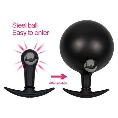 Inflatable Big Anal Butt Plug Buttplug Ball Anus Dilator Expander Anal Dildo Vagina Pump Toy Adult Erotic Sex Toys for Women Men